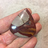 Noreena Jasper Pear/Teardrop Shaped Flat Back Cabochon - Measuring 41mm x 45mm, 4mm Dome Height - Natural High Quality Gemstone