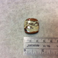 American Picture Jasper Cushion Shaped Flat Back Cabochon - Measuring 23mm x 25mm, 5mm Dome Height - Natural High Quality Gemstone