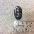Purple Labradorite Oblong Oval Shaped Flat Back Cabochon - Measuring 19mm x 34mm, 7mm Dome Height - Natural High Quality Gemstone