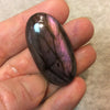 Purple Labradorite Oblong Oval Shaped Flat Back Cabochon - Measuring 22mm x 43mm, 8mm Dome Height - Natural High Quality Gemstone