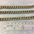 A1344 - 5' Section of Bronze Finish Aluminum Curb Chain with 9mm x 11mm Links - Available in Other Finishes, Check Related Listings!