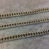 A1614 - 5' Section of Silver Finish Aluminum Prince of Wales Chain with 7mm x 10mm Links - Available in Other Finishes, Check Related Links!