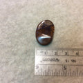 OOAK Freeform Shaped Australian Boulder Opal Flat Back Cabochon - Measuring 19mm x 29mm, 6mm Dome Height - Natural High Quality Gemstone