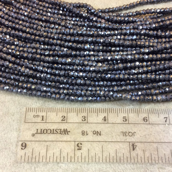 Mystic Black Spinel Beads - 3mm Faceted