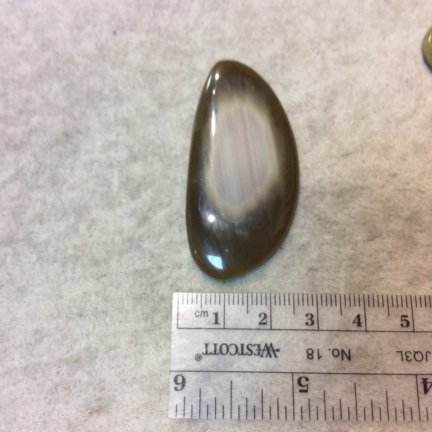 Imperial Jasper Freeform Wing/Petal Shaped Flat Back Cabochon - Measuring 16mm x 55mm, 5mm Dome Height - Natural High Quality Gemstone