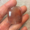 Strawberry Quartz Rounded Rectangle Shaped Flat Back Cabochon - Measuring 20mm x 35mm, 6mm Dome Height - Natural High Quality Gemstone