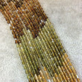 Petro Tourmaline Beads - Faceted Center Drilled Teardrop Beads