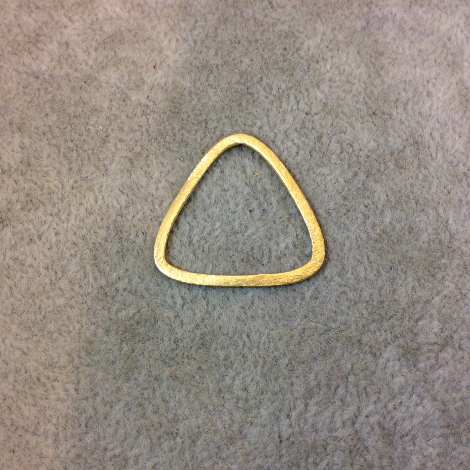 Medium Sized Gold Plated Copper Open Rounded Triangle Shaped Components - Measuring 27mm x 26mm - Sold in Packs of 10 (220-GD)