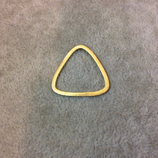 Medium Sized Gold Plated Copper Open Rounded Triangle Shaped Components - Measuring 27mm x 26mm - Sold in Packs of 10 (220-GD)