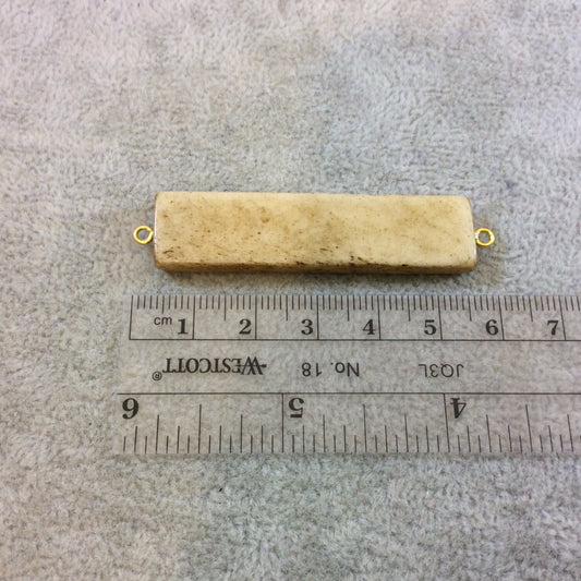 Bar Pendant | Ox Bone Focal Connector | Rectangle Connector 