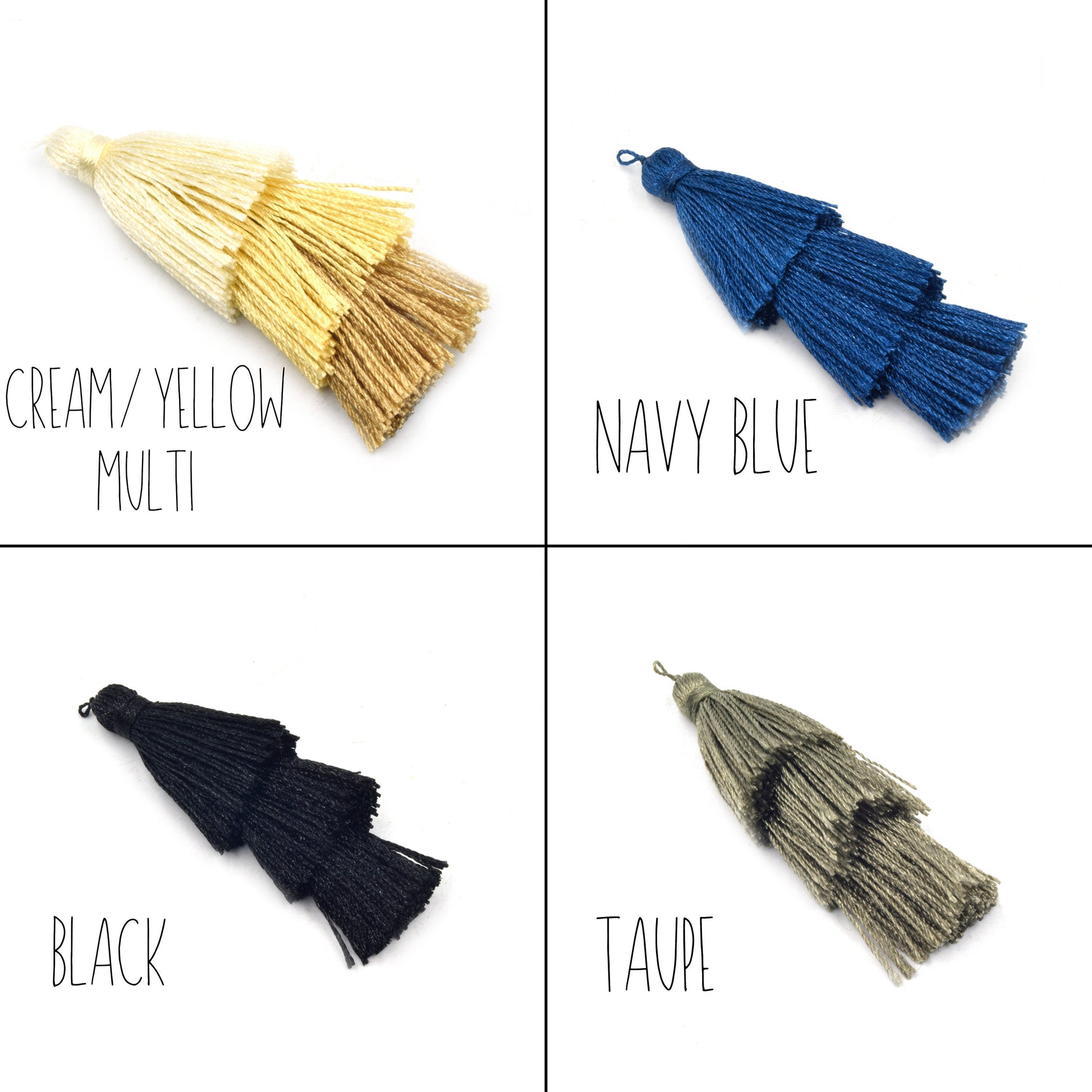 jewelry making silk tiered tassels