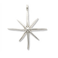 22mm x 22mm Plated Copper North Star Shaped Pendant/Charm Components - Sold Individually Gold and Silver Available