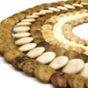 ox bone lentil coin beads