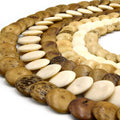 ox bone lentil coin beads