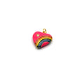 Heart Charms for Necklaces and Bracelets | Enamel Heart Pendants for Teen Jewelry