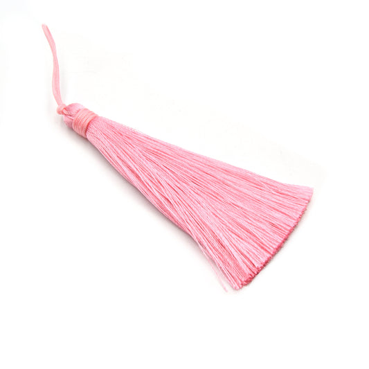 pink silk tassel