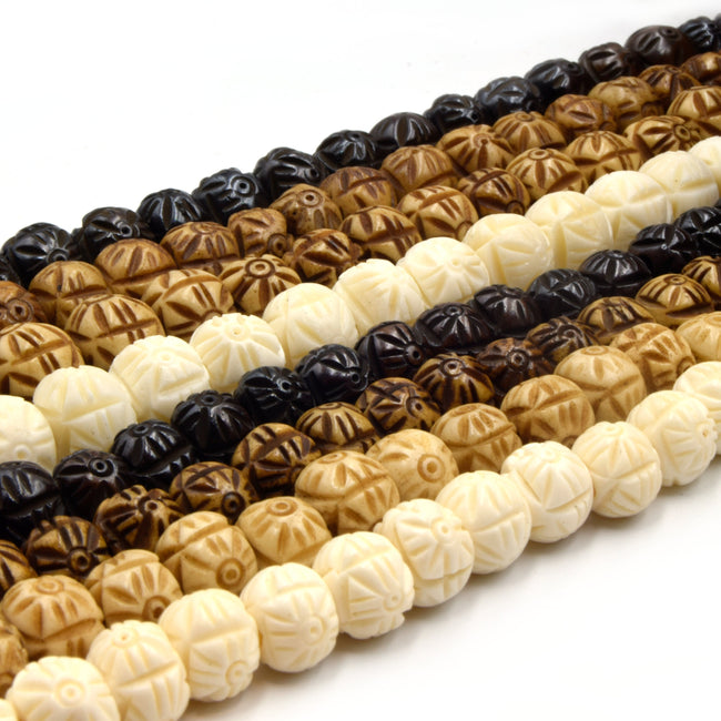rondelle bone beads