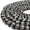 rondelle ox bone beads