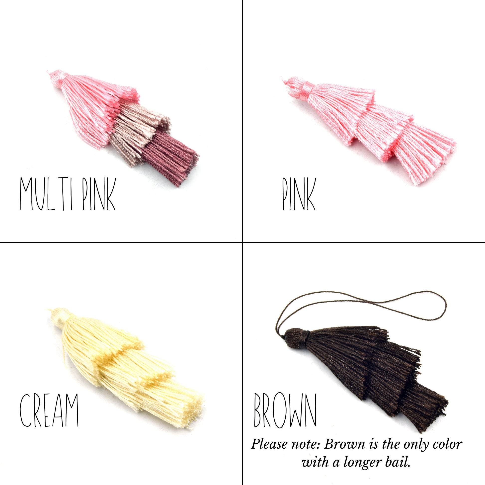 silk threaded charm tassels