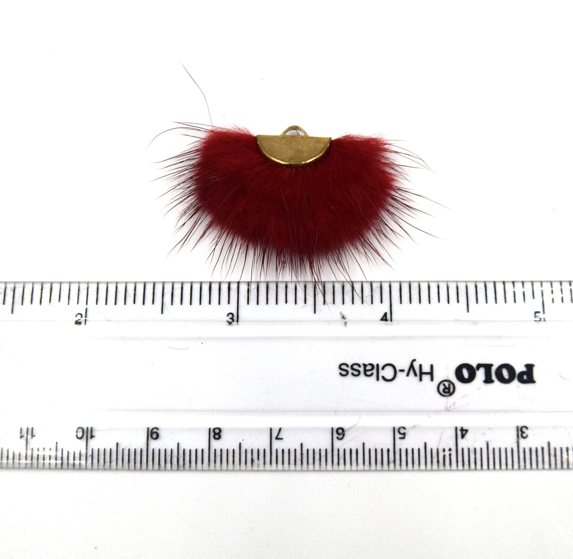 snall faux fur tassel