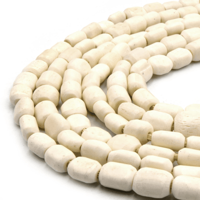 white african bone tube beads