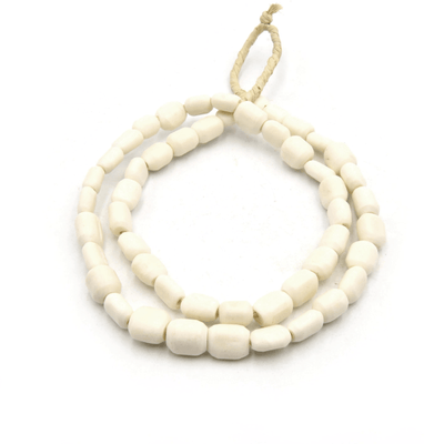 white african bone tube beads