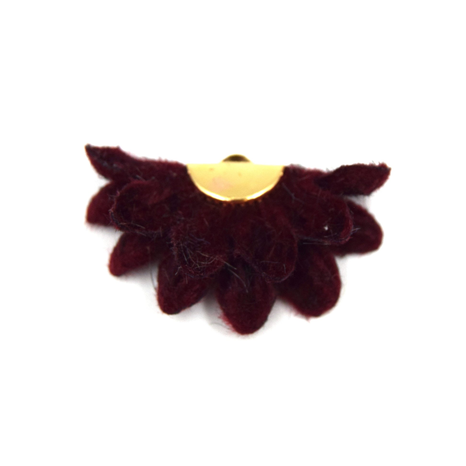 wine fabric flower tassel